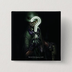 Riddler Illustration 15 Cm Square Badge
