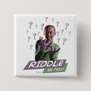 Riddler - Riddle Me This 15 Cm Square Badge