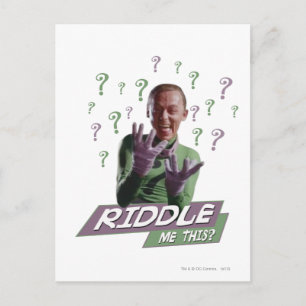 Riddler - Riddle Me This Postcard