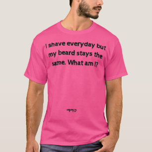 Riddles and Answers Funny Barber Brain teaser quot T-Shirt
