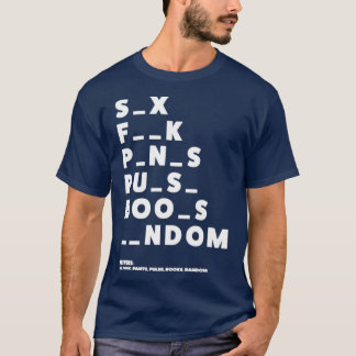 Riddles With Ambiguous Terms Gift Filthy Thoughts  T-Shirt