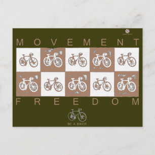ride a bicycle postcard