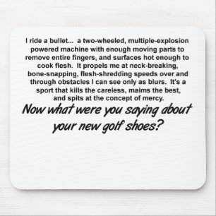 Ride A Bullet - Dirt Bike Motocross Mousepad