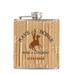 Ride A Cowboy- Hip Flask