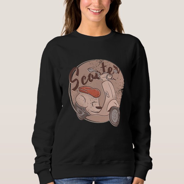 Ride A Scooter Sweatshirt (Front)