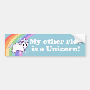 Ride a Unicorn Bumper Sticker
