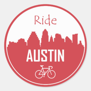 Ride Austin Classic Round Sticker