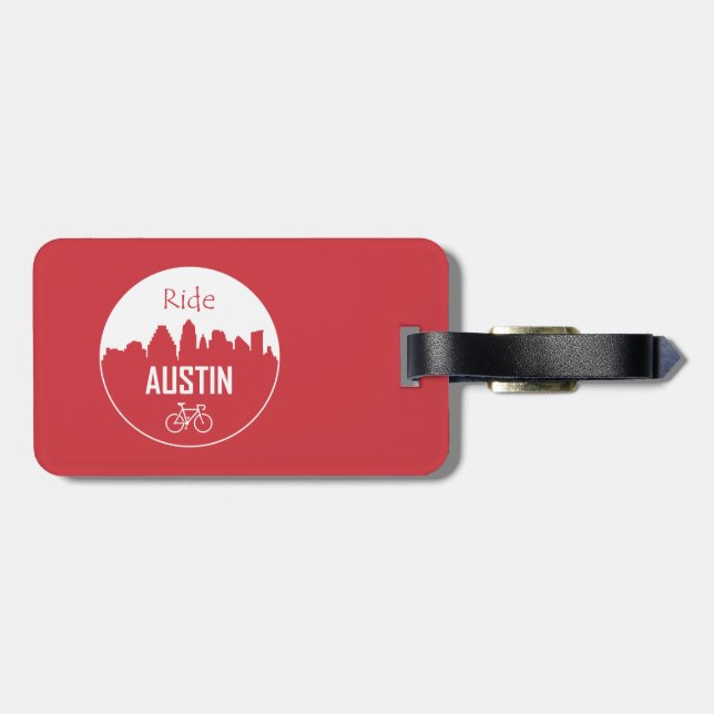 Ride Austin Luggage Tag (Back Horizontal)