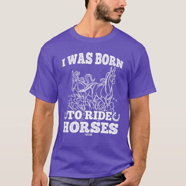 ride baby girl boy horse family T-Shirt (Front)