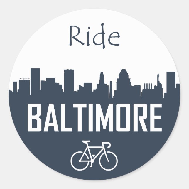 Ride Baltimore Classic Round Sticker (Front)