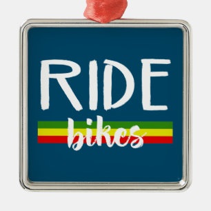 Ride Bikes Metal Tree Decoration