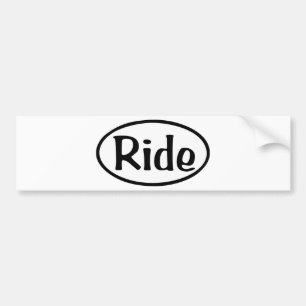 ride bumper sticker