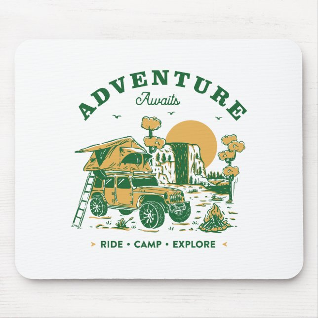 Ride Camp Explore Mouse Mat (Front)