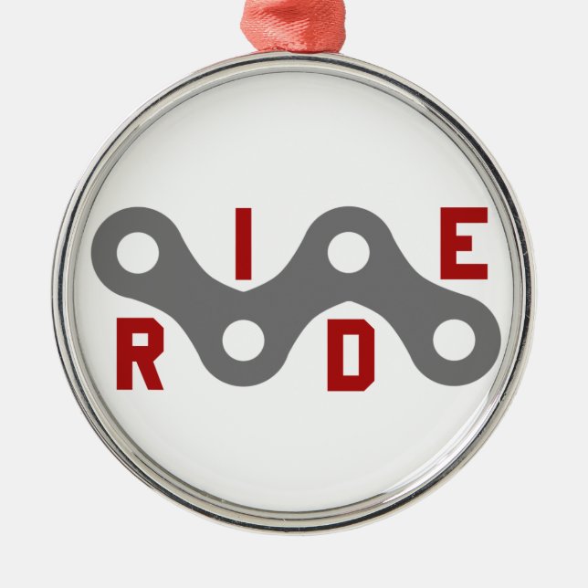 Ride (Chain) Metal Tree Decoration (Front)
