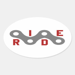 Ride (Chain) Oval Sticker