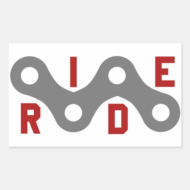 Ride (Chain) Rectangular Sticker (Front)