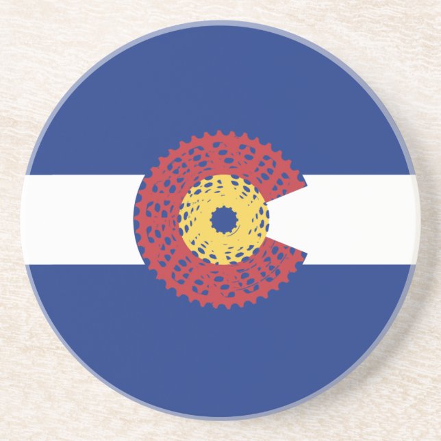 Ride Colorado (Bicycle Cassette) Coaster (Front)
