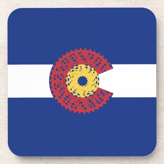 Ride Colorado (Bicycle Cassette) Coaster (Front)