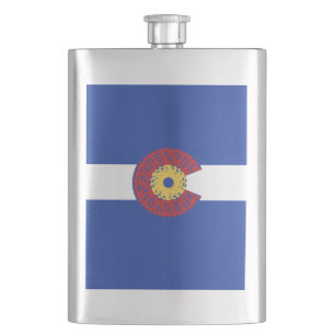 Ride Colorado (Bicycle Cassette) Hip Flask