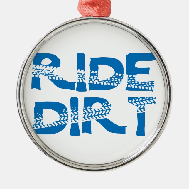 Ride Dirt Metal Tree Decoration (Front)