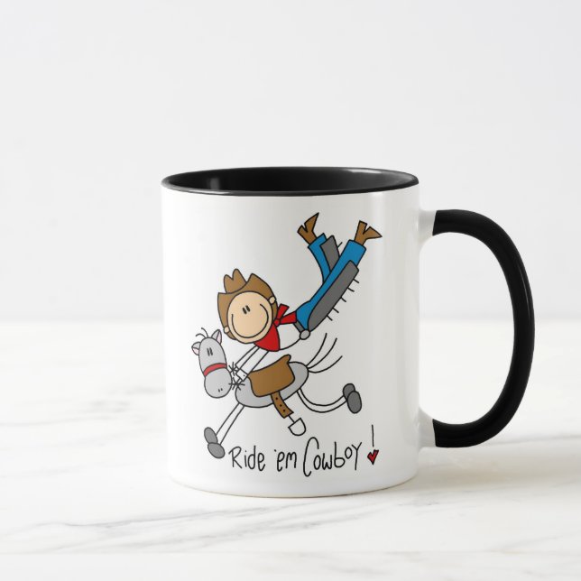 Ride 'Em Cowboy Stick Figure Mug (Right)