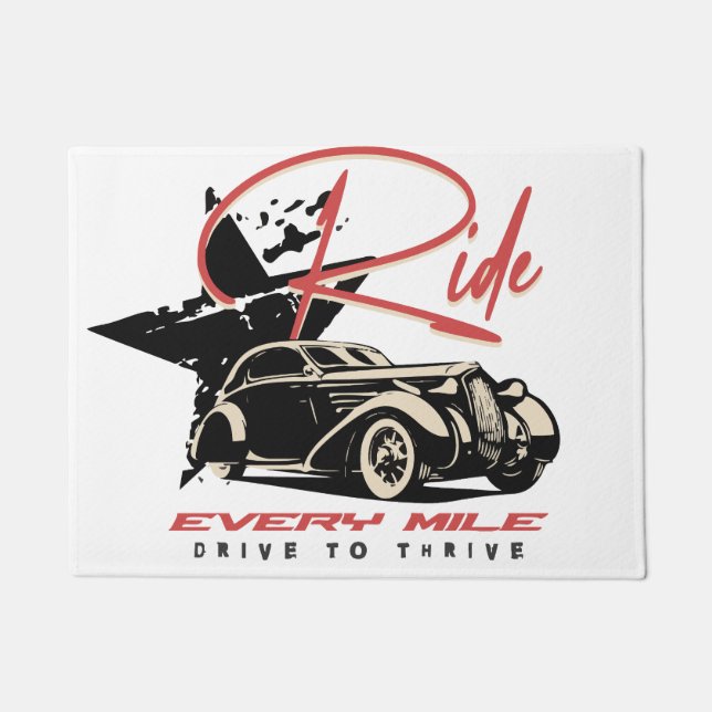 Ride Every Mile Doormat (Front)