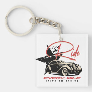Ride Every Mile Key Ring