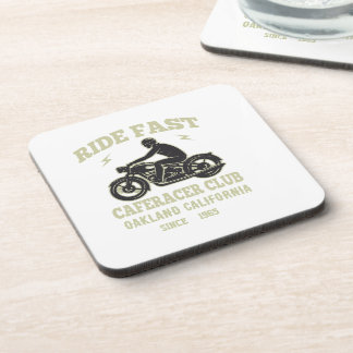Ride Fast Cafe Racer Club Custom Coaster