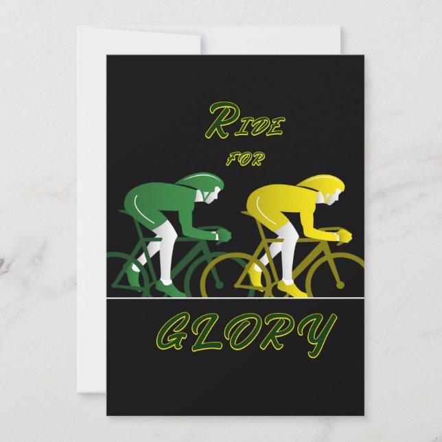 Ride For Glory  Invitation (Front)