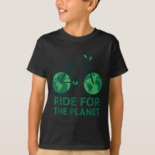 Ride for the planet earth day bicycle cyclist T-Shirt