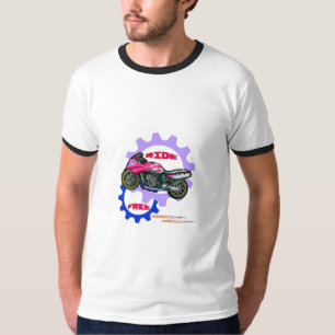Ride Free and Safe Motorbike T-Shirt