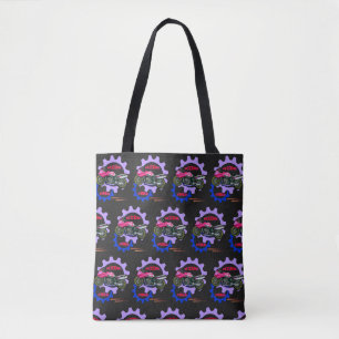 Ride Free and Safe Motorbike Tote Bag