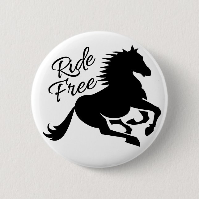 Ride Free custom button (Front)
