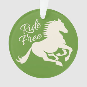 Ride Free custom color ornament