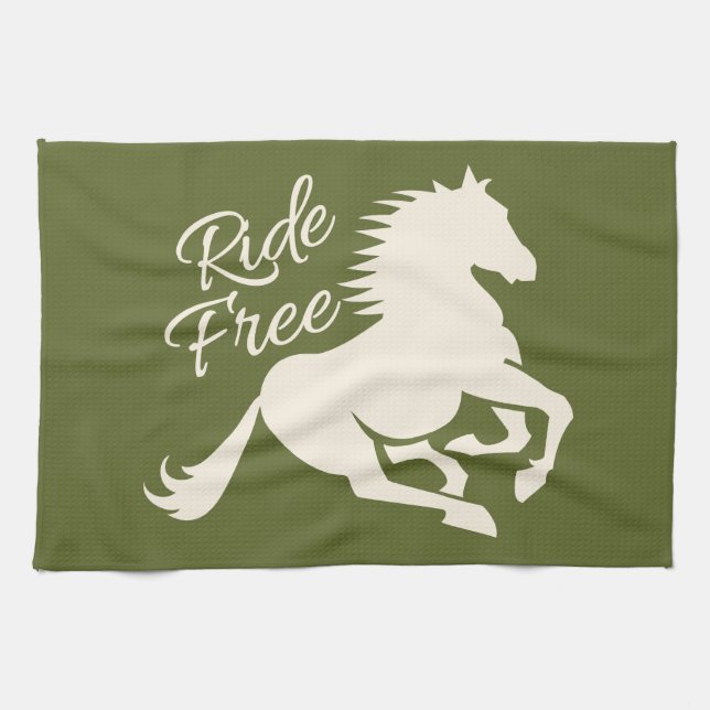 Ride Free custom kitchen towel (Horizontal)
