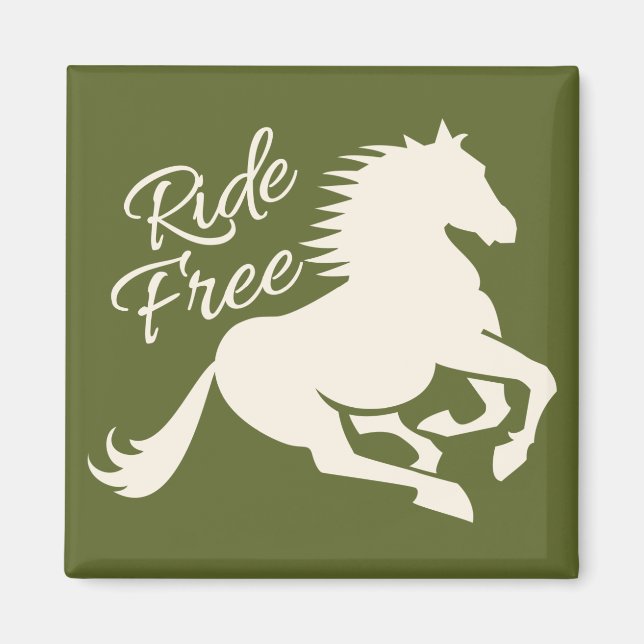 Ride Free custom magnet (Front)