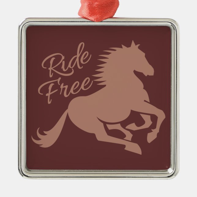 Ride Free custom ornament (Front)