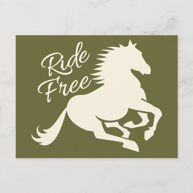 Ride Free custom postcard (Front)