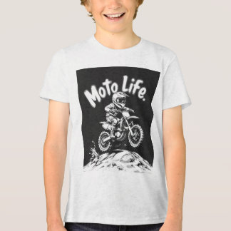 Ride Hard, Live Free: Moto Life Motocross T-Shirt Tri-Blend Shirt