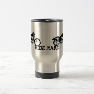 RIDE HARD motorcycle travel mug