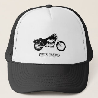 RIDE HARD Motorcycle trucker hat