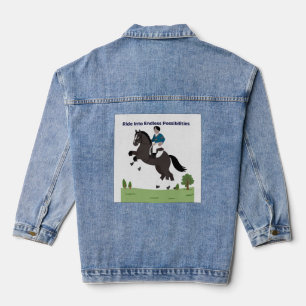 Ride Into Endless Possibilities Inspirational Ho Denim Jacket