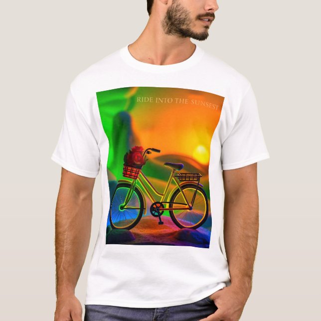"Ride Into the Sunset Tee" T-Shirt (Front)