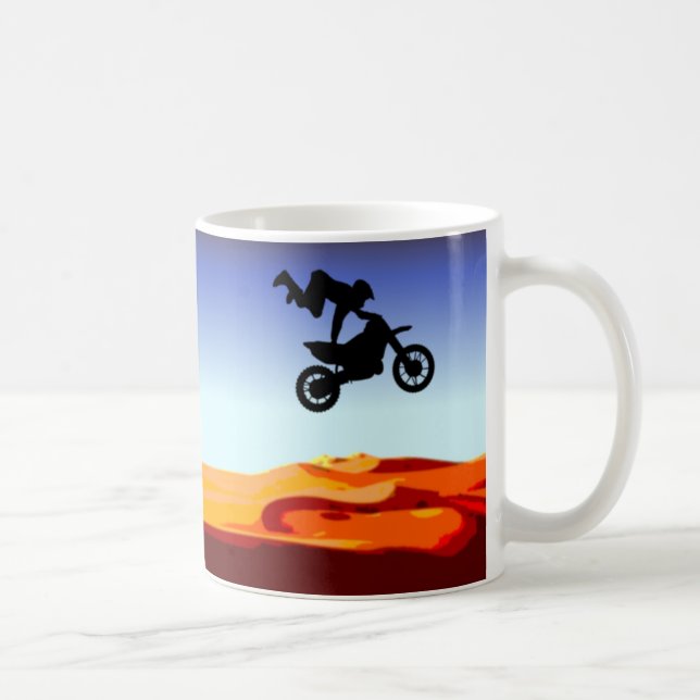 Ride It Like You Stole It Dirt Bike Stunt Coffee Mug (Right)