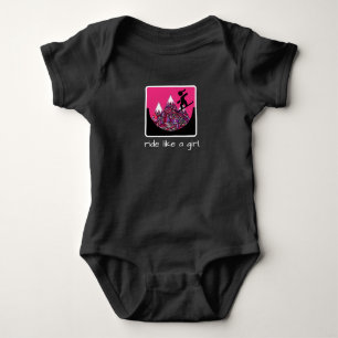 Ride Like a Girl Baby Bodysuit