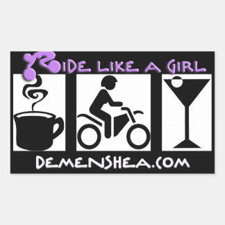 ride like a girl Stickers