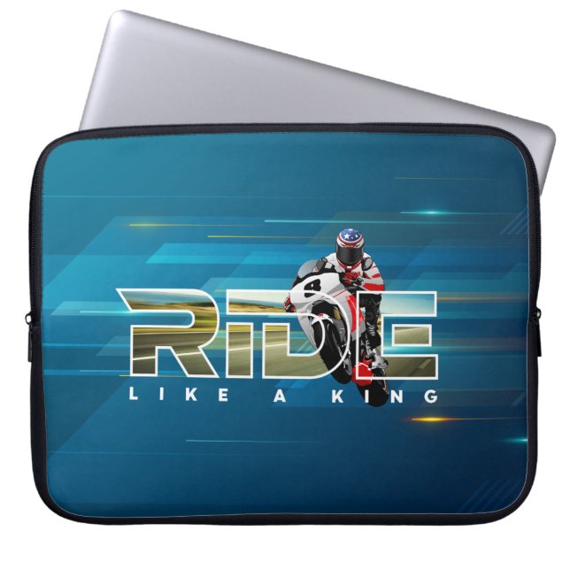 Ride Like a King | 15" Laptop Sleeve (Front)