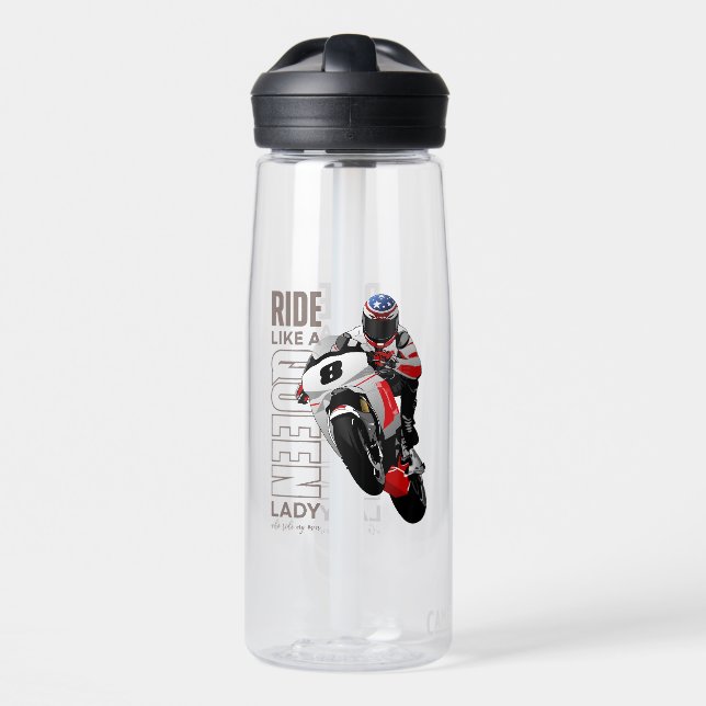 Ride Like a Queen | 25oz Water Bottle (Front)