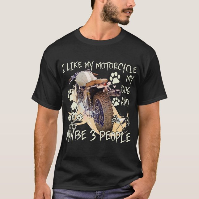 Ride Like a Warrior: Biker's Hamlet  T-Shirt (Front)