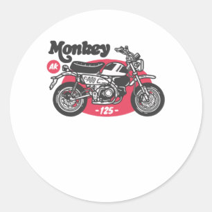 Ride Monkey Classic Round Sticker